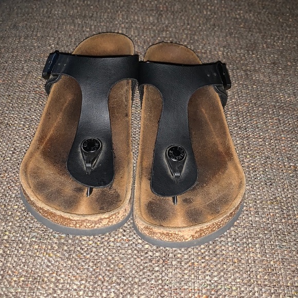 Gently Loved Birkenstock Wonens Thong Leather Sandal - Picture 1 of 11